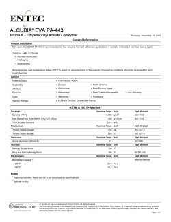Technical Datasheet: ALCUDIA&reg; EVA PA-443