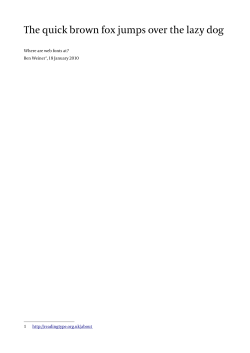 The quick brown fox jumps over the lazy dog