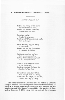 A Nineteenth-Century Christmas Carol