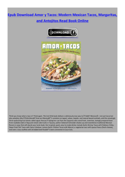 Epub Amor y Tacos: Modern Mexican Tacos, Margaritas