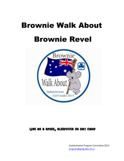 Brownie Walk About - Girl Guides of Canada.