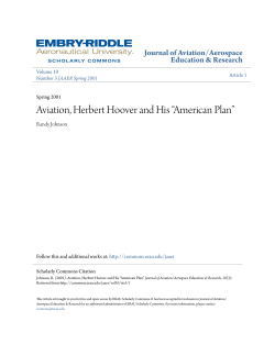 Aviation, Herbert Hoover and His &acirc;&bull;&oelig;American Plan&acirc;&bull;&scaron;