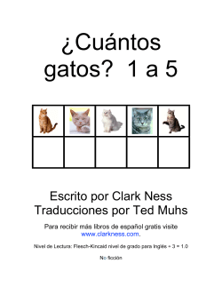How Many Cats 1 to 5 - Spanish - Cuántos gatos 1 a 5