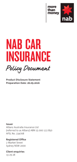 NAB CAR INSURANCE