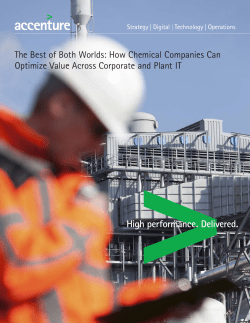 The Best of Both Worlds: How Chemical Companies