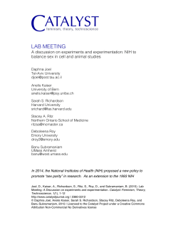 lab meeting - Catalyst: Feminism, Theory, Technoscience