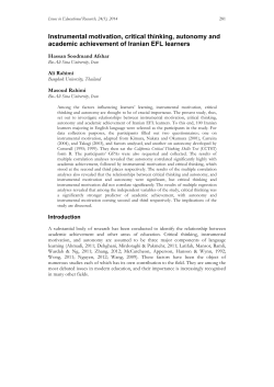 PDF version of this article - Issues In Educational Research