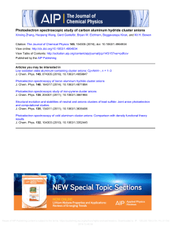 Photoelectron spectroscopic study of carbon aluminum hydride