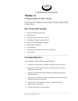 Module 13 Conservation in the Arctic