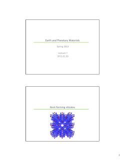 Lecture 7_0130_silicates 1