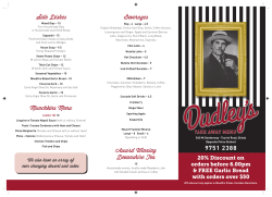 9751 2388 Side Dishes Munchkins Menu Beverages Award
