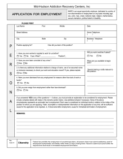 to an employment application. - Mid
