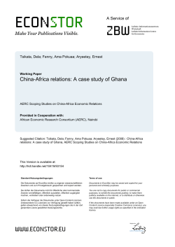 A Case Study of Ghana