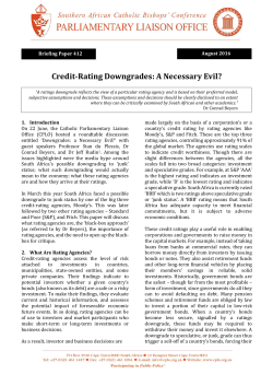 Credit-Rating Downgrades: A Necessary Evil?
