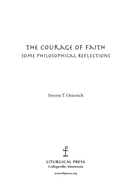 The Courage of Faith
