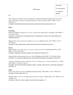 Bibliography AV Water displacement [DVD], Discovery Education