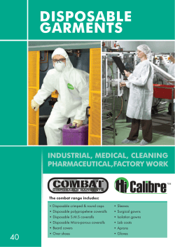 disposable garments - Scavenger Supplies