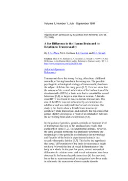 A Sex Difference in the Human Brain and its Relation to Transsexuality