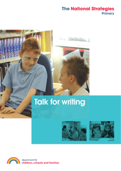 Talk for writing