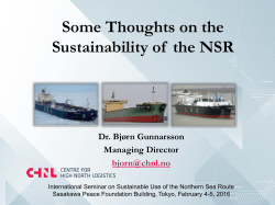 Some Thoughts on the Sustainability of the NSR
