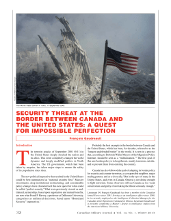 security threat at the border between canada and the united states