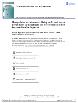 Manipulated vs. Measured: Using an Experimental Benchmark to