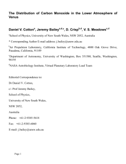 The Distribution of Carbon Monoxide in the Lower Atmosphere of