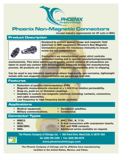 Phoenix Non-Magnetic Connectors