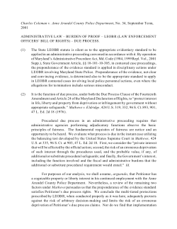 Charles Coleman v. Anne Arundel County Police Department, No
