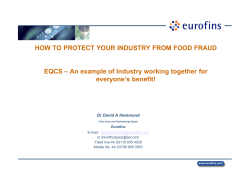 How to protect your business from food fraud