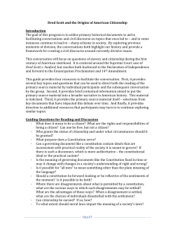 Dred Scott Scholar Packet
