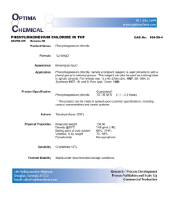 PHENYLMAGNESIUM CHLORIDE IN THF