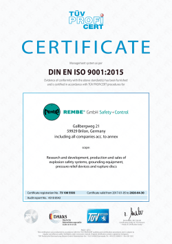 DIN EN ISO 9001:2015