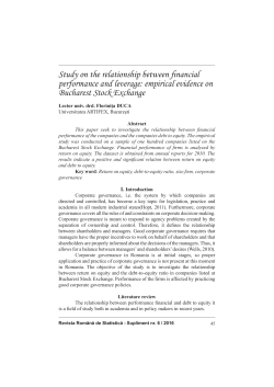 Study on the relationship between financial performance and