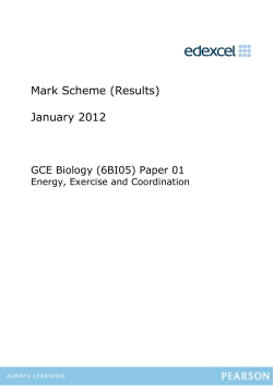 Mark Scheme - Edexcel