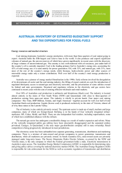 inventory of estimated budgetary support and tax