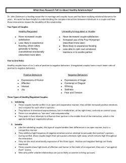 What Does Research Tell Us About Healthy Relationships?