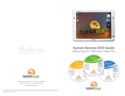 System Restore DVD Guide