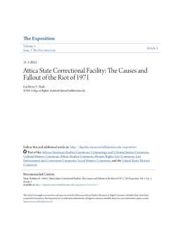 Attica State Correctional Facility: The Causes and Fallout of the Riot