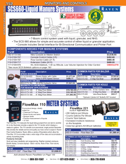METER SYSTEMS SCS660-Liquid Manure Systems