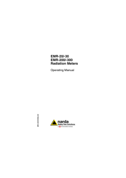 EMR-20/-30/-200/-300, Radiation Meters