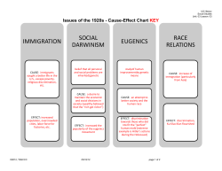 Issues of the 1920s Cause Effect Chart KEY