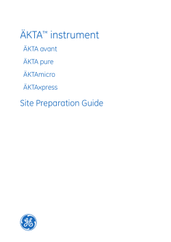 &Auml;KTA instrument Site Preparation Guide
