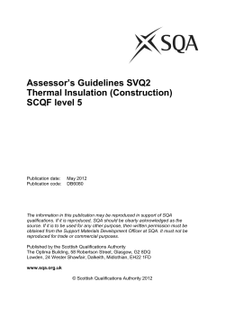 SVQ assessor guidance template