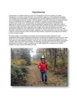 Hypothermia
