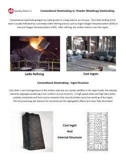 Ladle Refining Cast Ingots Cast Ingot And Internal Structure