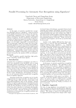 Parallel Processing for Automatic Face Recognition