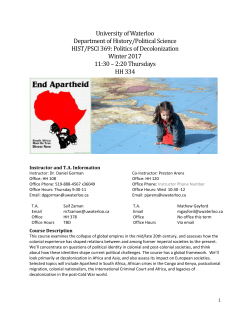 Politics of Decolonization