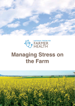 Managing Stress on the Farm - The National Centre for Farmer Health