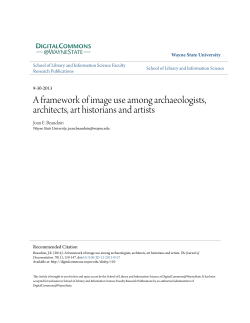 A framework of image use among archaeologists, architects, art